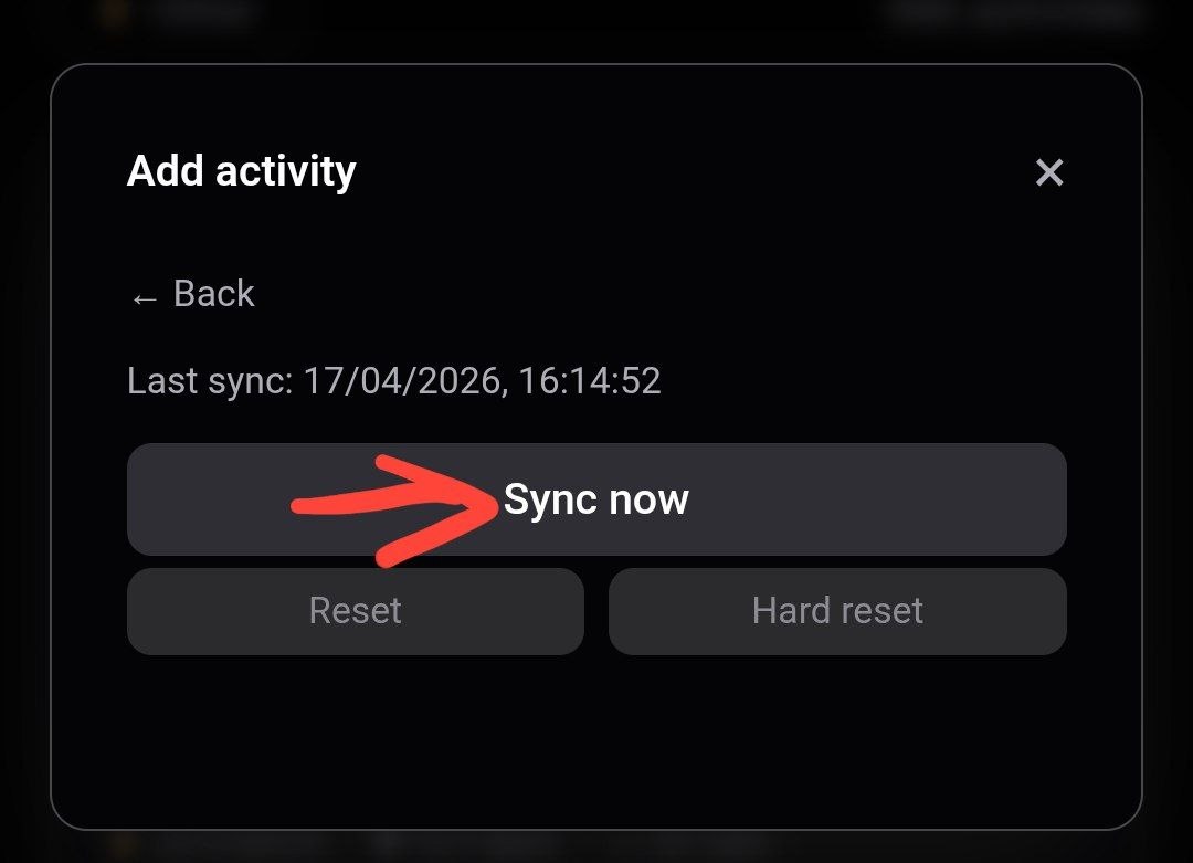Sync now